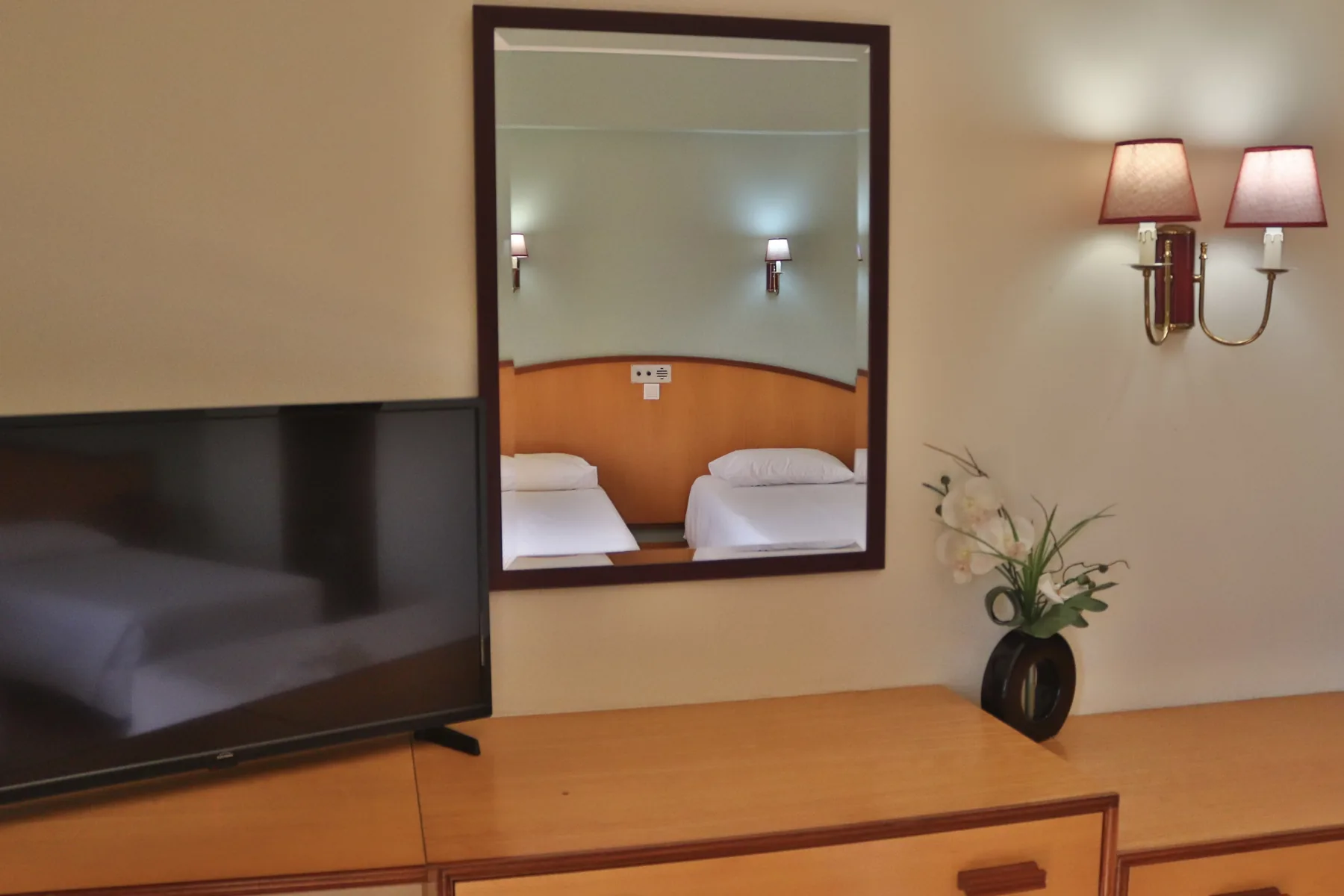 Zona de apoio de quarto com varanda