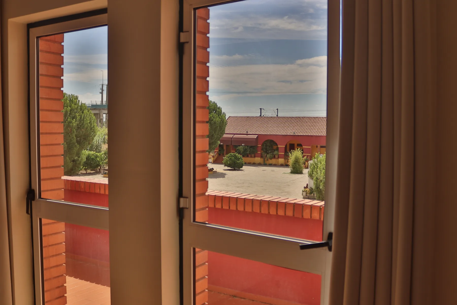Vista da varanda sobre a lezíria